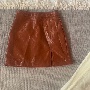 Aritzia leather skirt